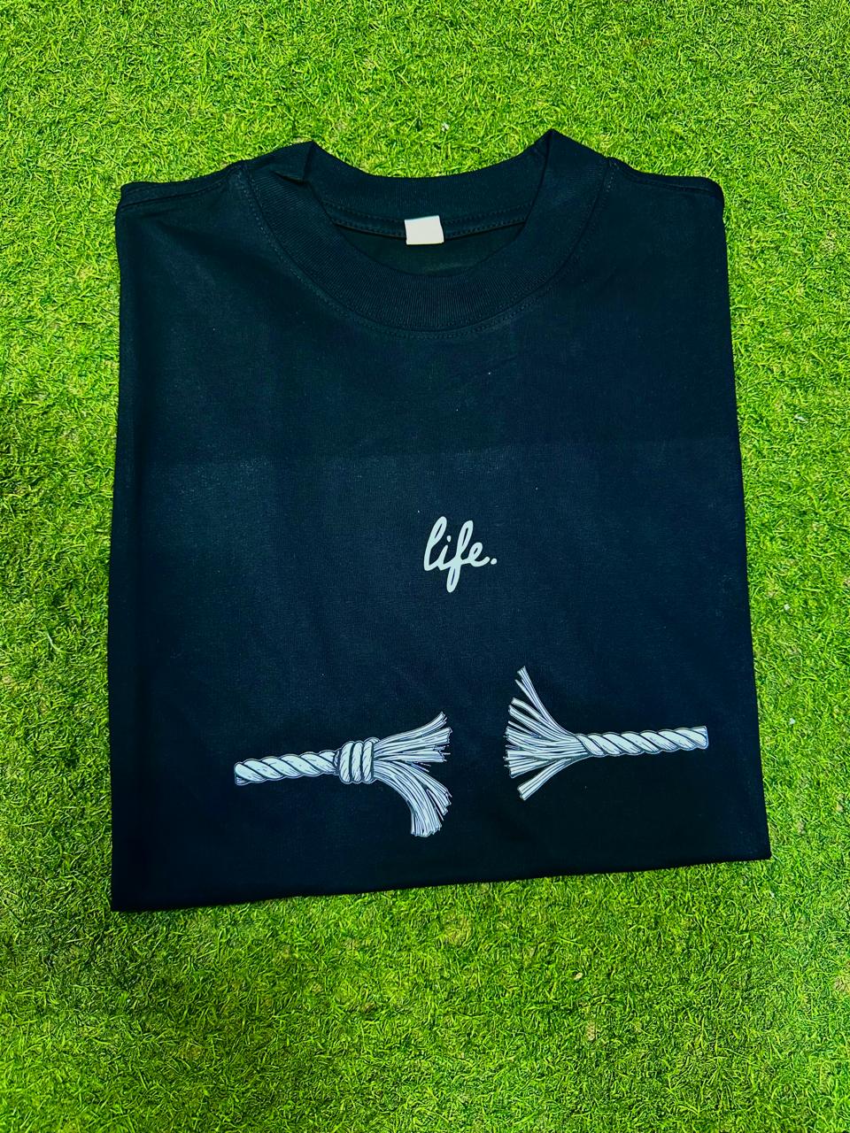 Black Graphic Print T-Shirt
