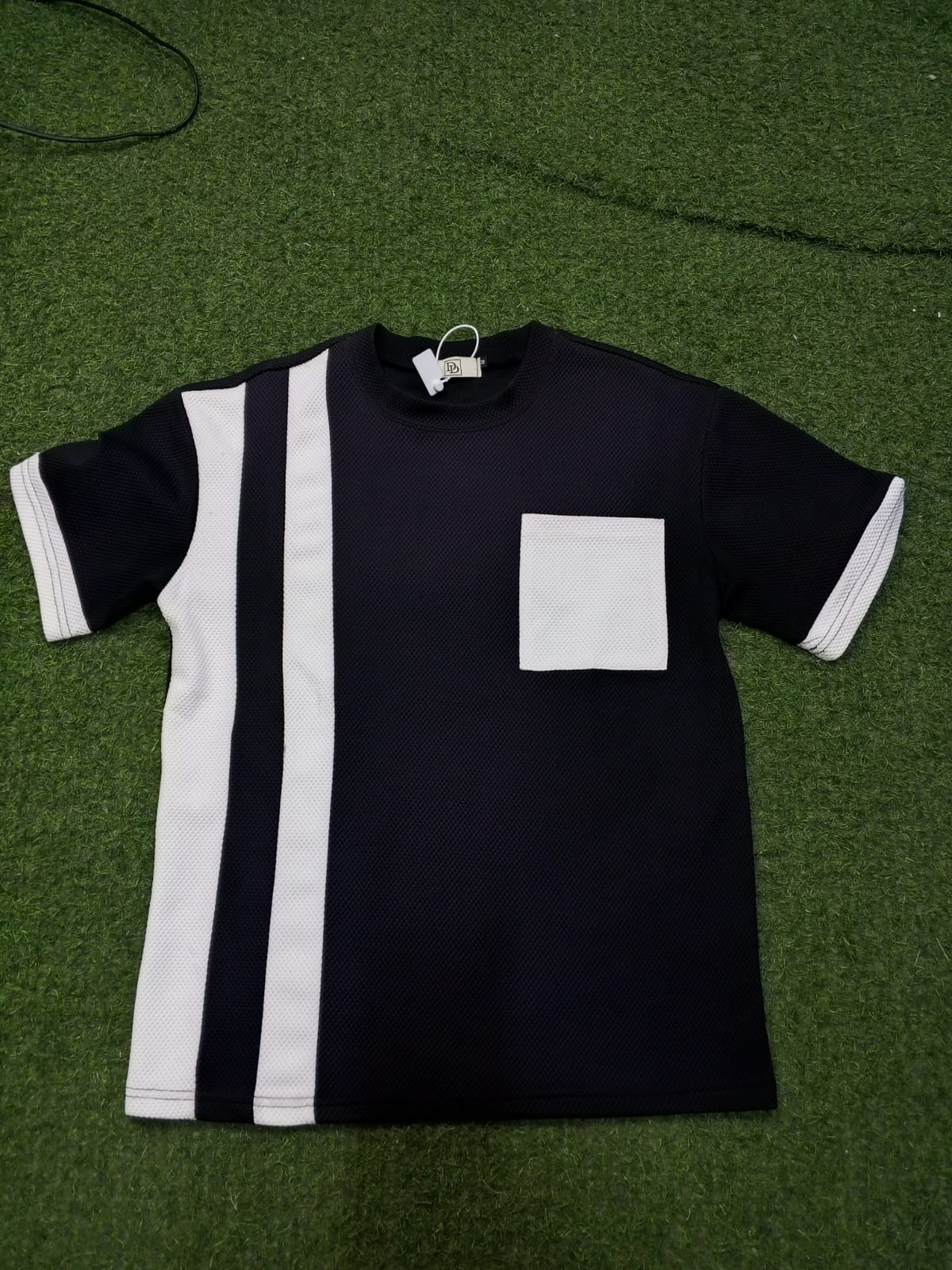 Men's Contrast Panel Boxy Tshirt