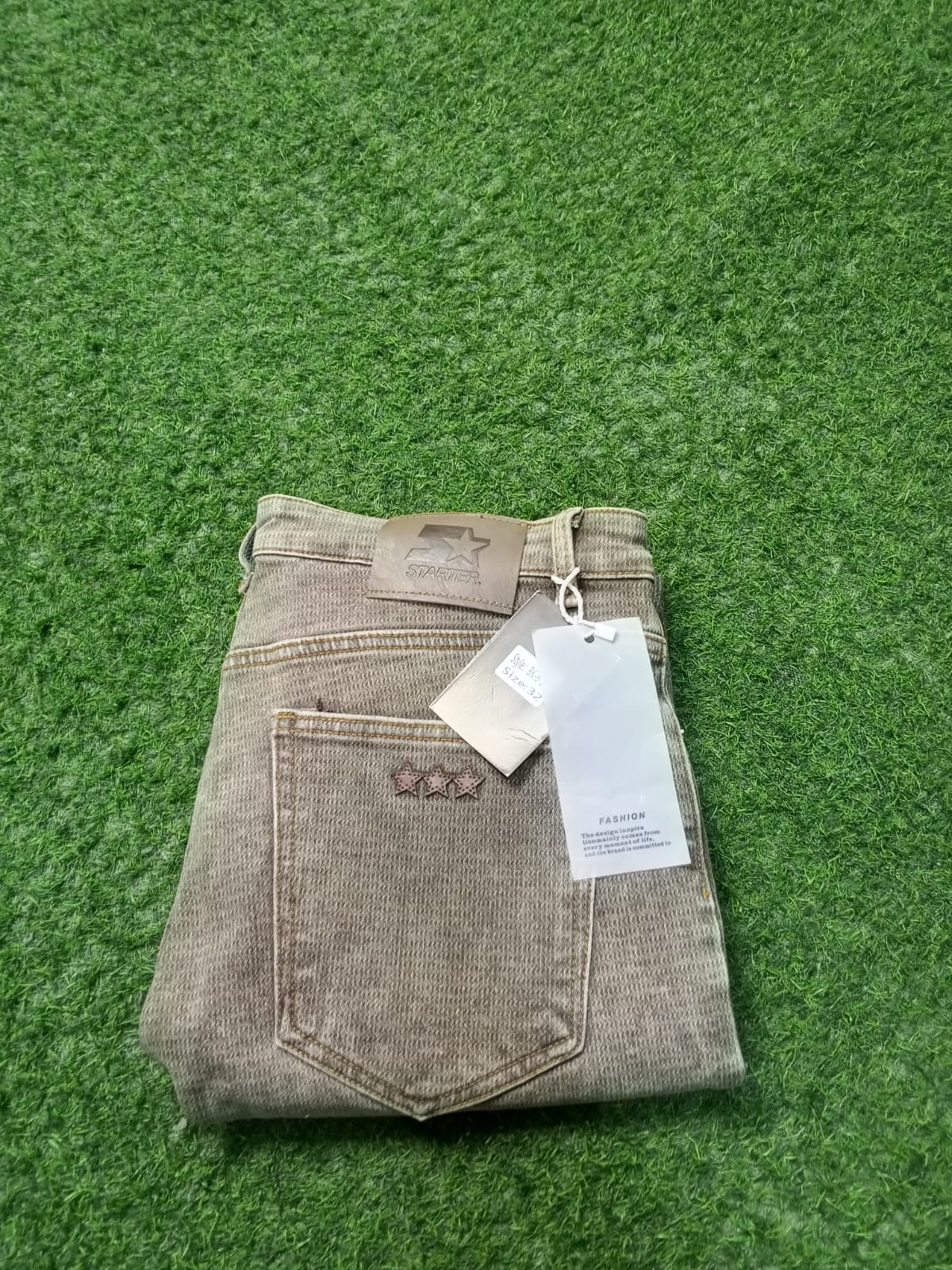 BROWN STARTER DENIM JEANS