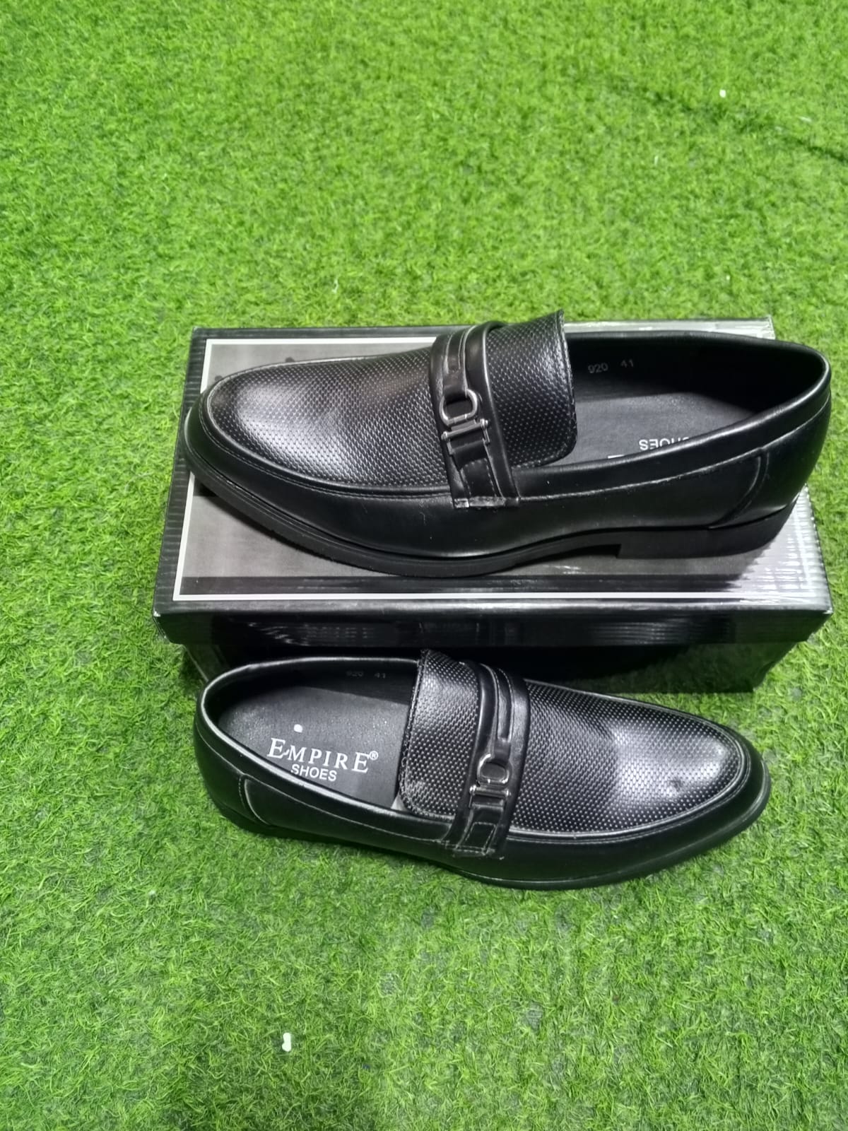 Black Metallic Bit Loafers.